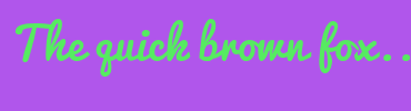 Image with Font Color 56EB61 and Background Color B056EB